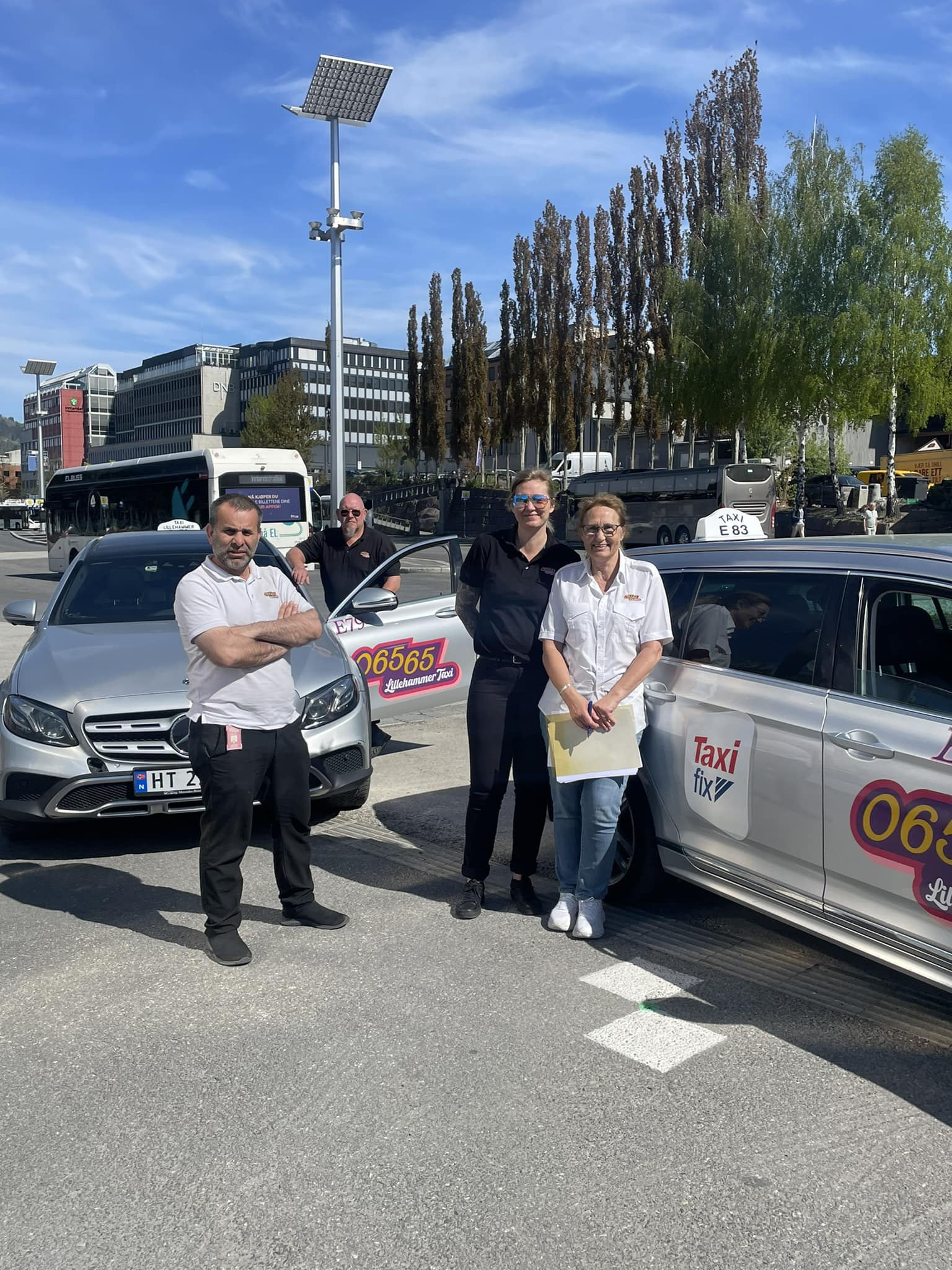 En av våre moderne taxier